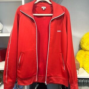 Kenzo red zip up
